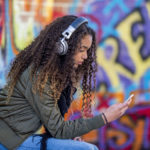 Girl listening to music