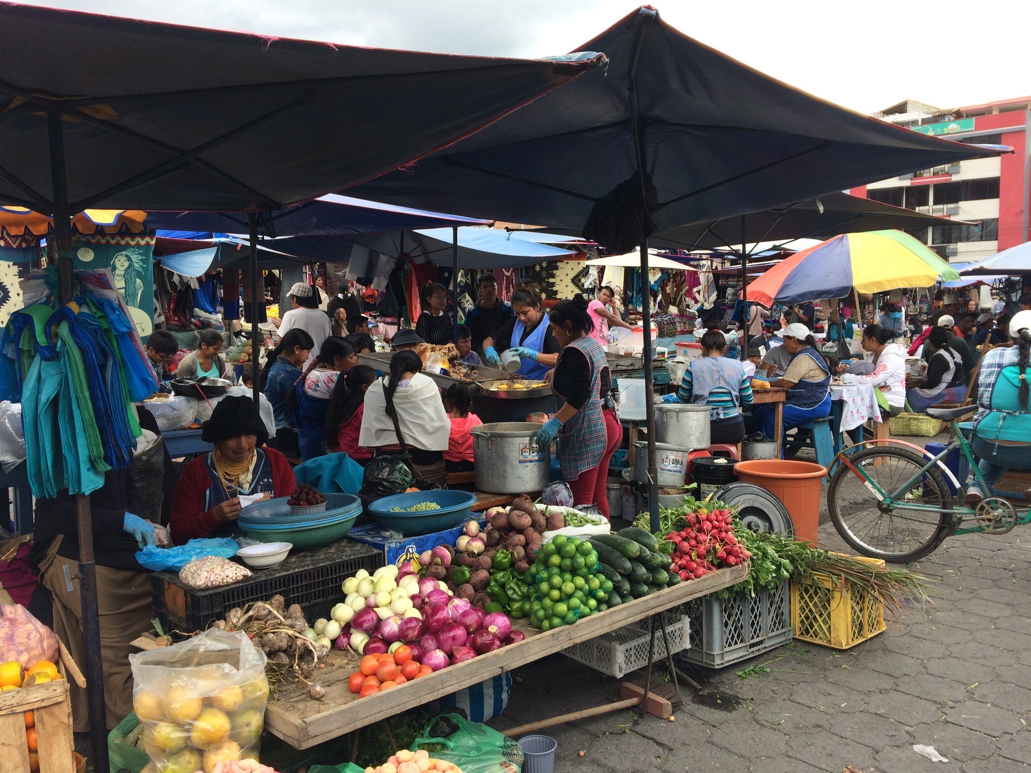 Local colorful market